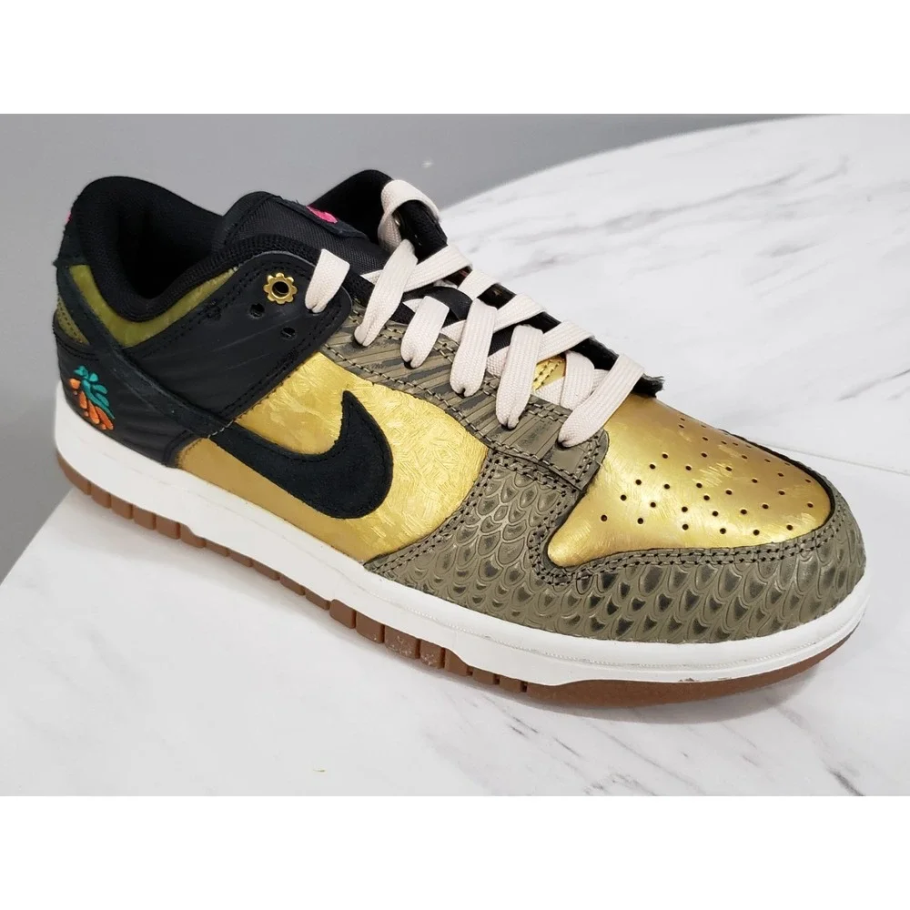 NEW Nike Dunk Low PRM Dia De Muertos | Women's Size 6.5 / Men's 5 | FQ8148-010